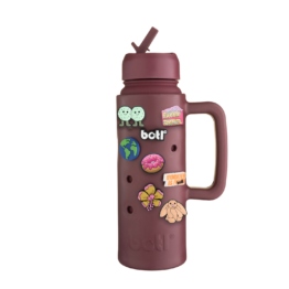 personalised stainless steel bottle with charms