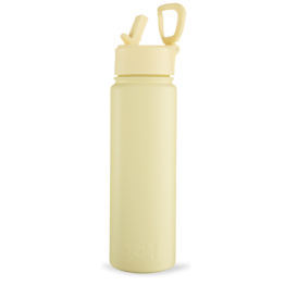 large yellow water bottle with straw cap